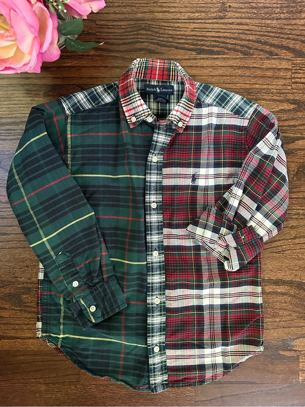 Ralph Lauren plaid Oxford shirt, size 7